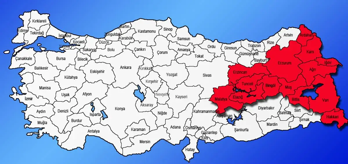 Doğu Anadolu Bölgesi Ambar Kargo - İstanbul merkezli lojistik ağı